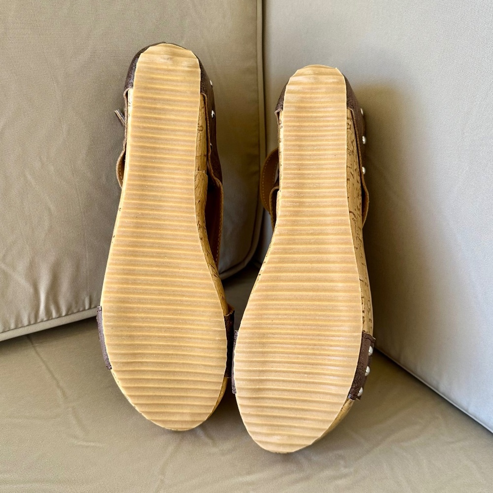 BBPM Platform Cork Wedge Beach Sandals, Size 7.5, NWOT - Picture 5 of 10